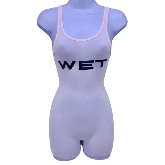 トップス YZY YEEZY MOWALOLA WET bodysuit tank Yeezy x Mowalola Wet Bodysuit White - SS24 - US